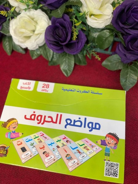 سلسلة الكروت التعليمية - مواضع الحروف 