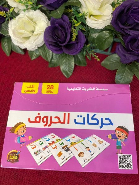سلسلة الكروت التعليمية - حركات الحروف 